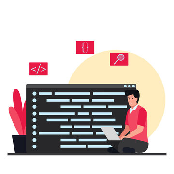 Flat programming illustration.