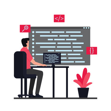 Flat programming illustration.