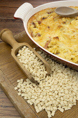 plat de croziflette savoyardes au reblochon