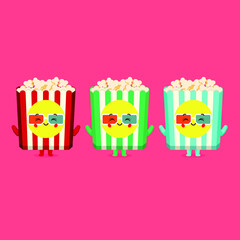 Cute Pop Corn with Various Color