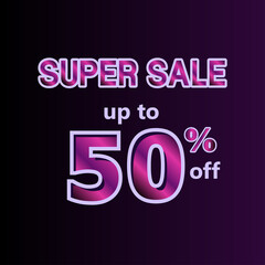 Super Sale up to 50% off Label Vector Template Design Illustration