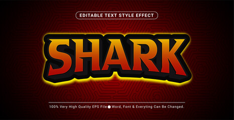 Shark Gaming Esport Text Effect, Editable Text Effect © Creative Division