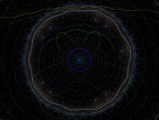 Imaginatory fractal background Image