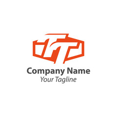 Obraz premium Abstract letter T logo design template. Dynamic vector unusual font. Universal fast speed fire moving water quick energy drop icon.