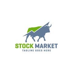 modern stock market logo