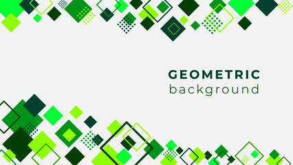 Square Geometrical Background Design Concept