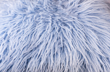 soft blue color faux fur fabric fluffy background