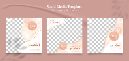 Skin care social media post template
