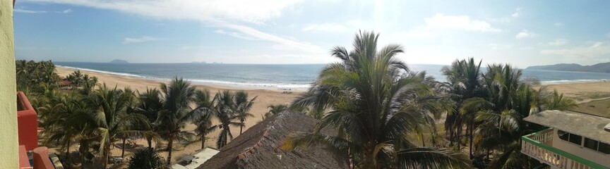 Fototapeta premium fence on the beach