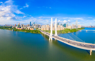 Hesheng Bridge and Huizhou bridge in Huizhou, Guangdong province, China © Weiming