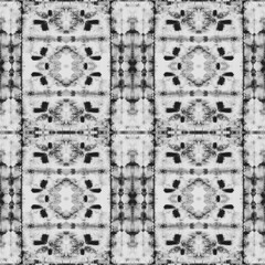 Tie Dye Shibori. Watercolor Layer. White Seamless