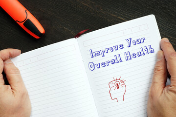 Improve Your Overall Health inscription on the sheet.
