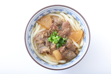 牛すじうどん