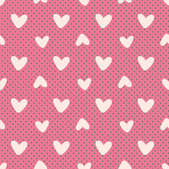 Valentine Love Heart Seamless Pattern