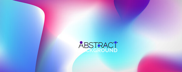 Fluid color gradient abstract background, trendy colorful wallpaper. Vector illustration for placards, brochures, posters, banners and covers
