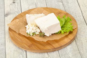 Greek traditional Feta soft cheese