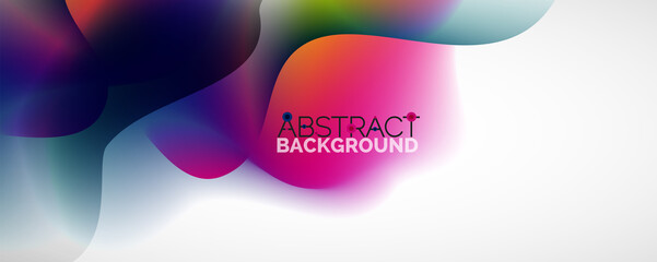 Fluid color gradient abstract background, trendy colorful wallpaper. Vector illustration for placards, brochures, posters, banners and covers
