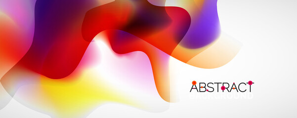 Fluid color gradient abstract background, trendy colorful wallpaper. Vector illustration for placards, brochures, posters, banners and covers