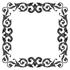 Decorative frames. Retro ornamental frame, vintage rectangle ornaments and ornate border. Decorative wedding frames, antique museum picture borders or deco devider. Isolated icons vector set