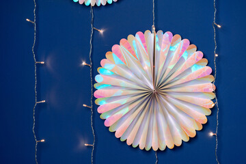 Cardboard spinner wall decoration for birthday party