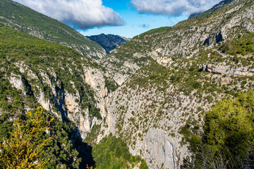 Verdon Gorge, Gorges du Verdon in French Alps, Provence, France