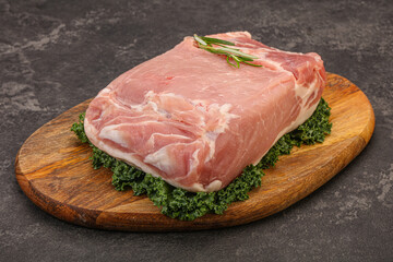 Pork meat piece for cooking