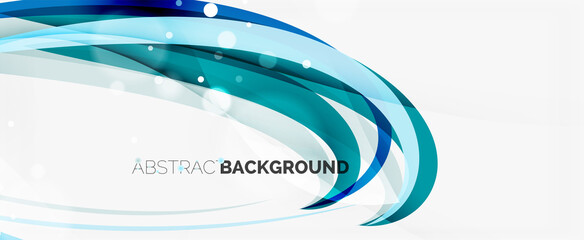 Waves and lines trendy design template for business or technology presentation, internet poster or web brochure cover, wallpaper