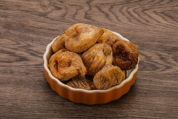Dry sweet fig fruit heap