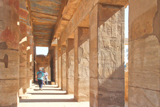 カルナック神殿・遺跡内の風景【Carnak Temple scenery】