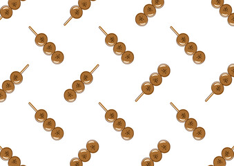 みたらし団子の背景イラスト