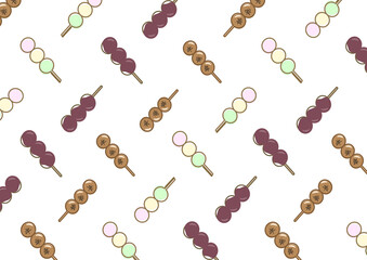 三種類串団子の背景