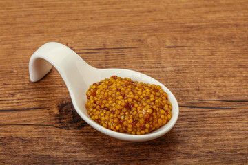 Dijon mustard sauce with seeds