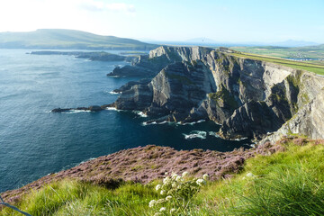 Fototapeta na wymiar Scenic coastline view of the 'Ring of Kerry' in Ireland