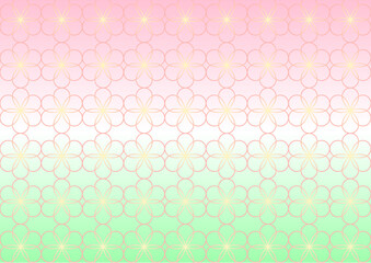 梅花を敷き詰めた背景イラスト