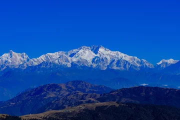Photo sur Plexiglas Makalu Kanchenjunga, Kangchenjunga, Bouddha endormi, Kumbhakarna, Goecha, Pandim, everest, lhotse, vues de makalu lors d& 39 une randonnée de Sandakfu à Phalut