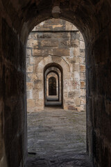 Fototapeta na wymiar historical stone aqueduct. 