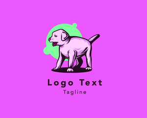 Little dog Vector Logo Template