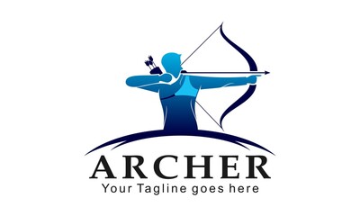 Archer creative vector logo