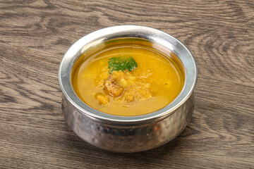 Pea soup with smoked meat