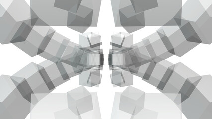 Geometrischer, monochromer Hintergrund, schwarz, weiß, grau, monotone