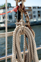Closeup of Sailing Rope