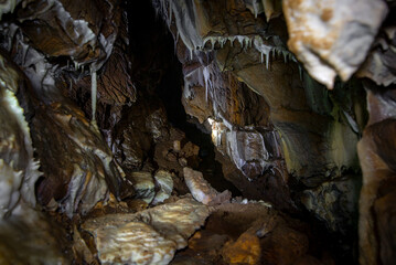 deep in the stalactites cave