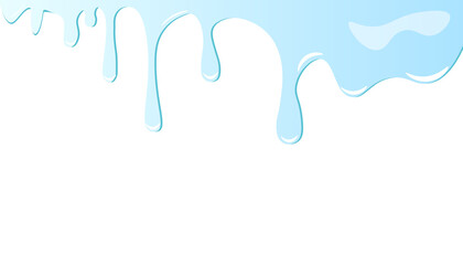 Paint colorful (blue) color dripping, Color Droping Background vector illustration