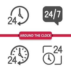 Around The Clock Icons