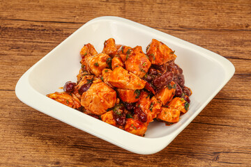 Roasted Chicken breast with bean