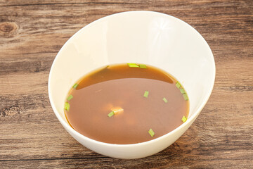Japanese tradtitional Miso soup with tofu
