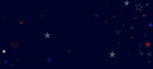 National American Stars Vector Background. USA 4th of July 11th of November Labor Veteran's Memorial President's Independence Day