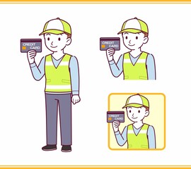 Volunteer young staff