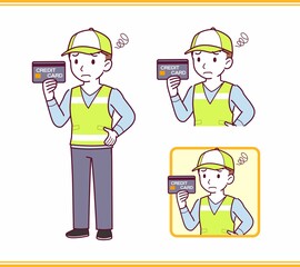 Volunteer young staff