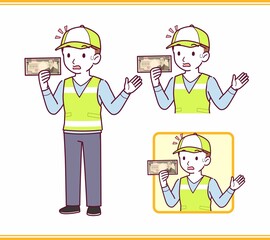 Volunteer young staff